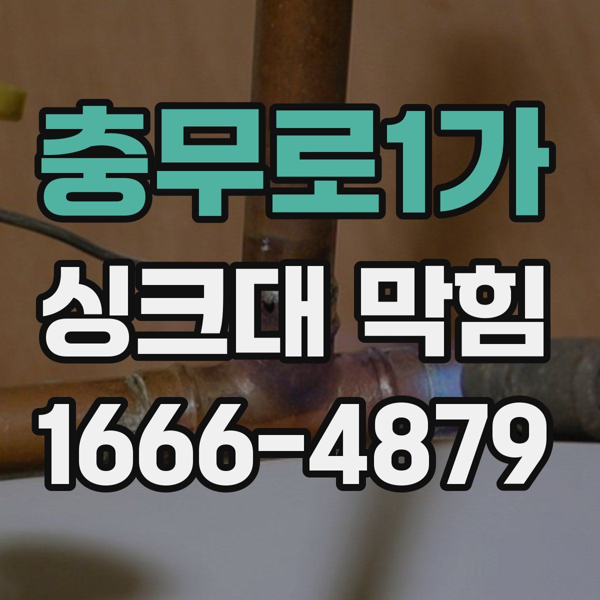 충무로1가 싱크대 막힘