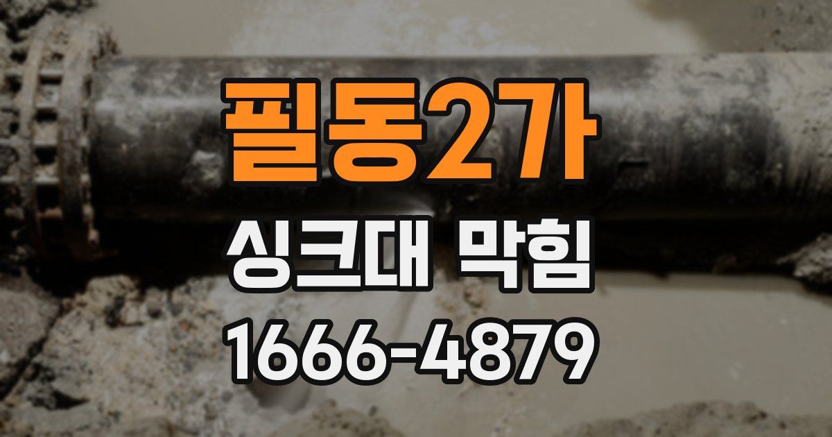 필동2가 싱크대 막힘