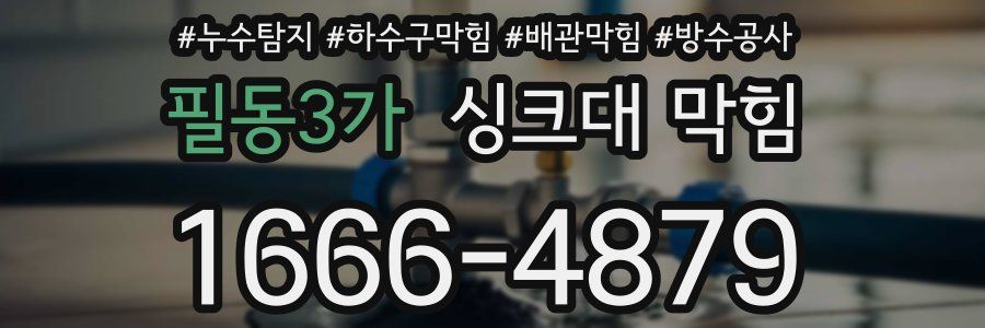필동3가 싱크대 막힘