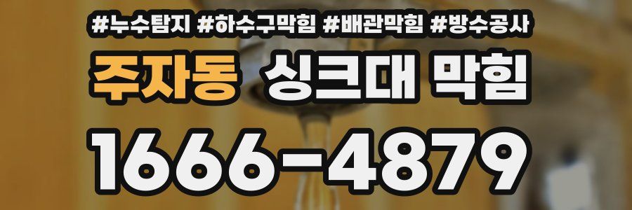 주자동 싱크대 막힘