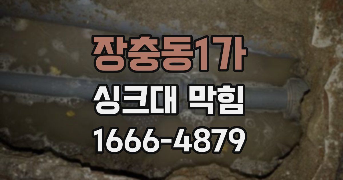 장충동1가 싱크대 막힘
