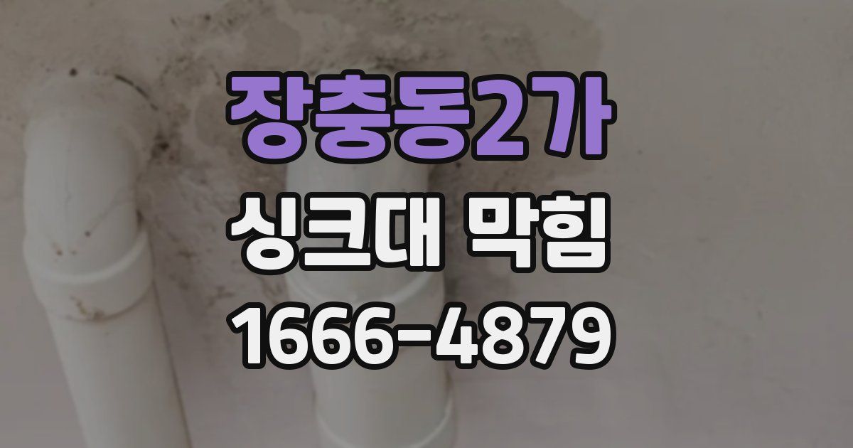 장충동2가 싱크대 막힘