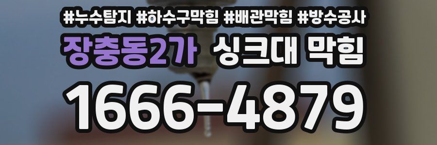 장충동2가 싱크대 막힘