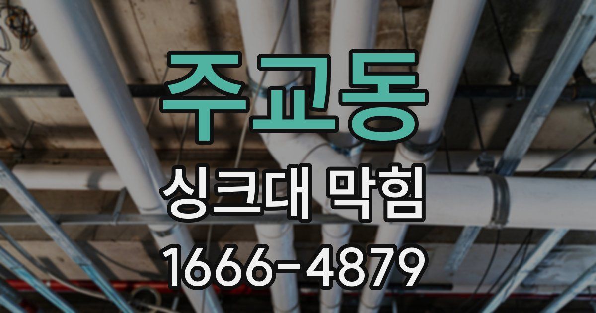 주교동 싱크대 막힘