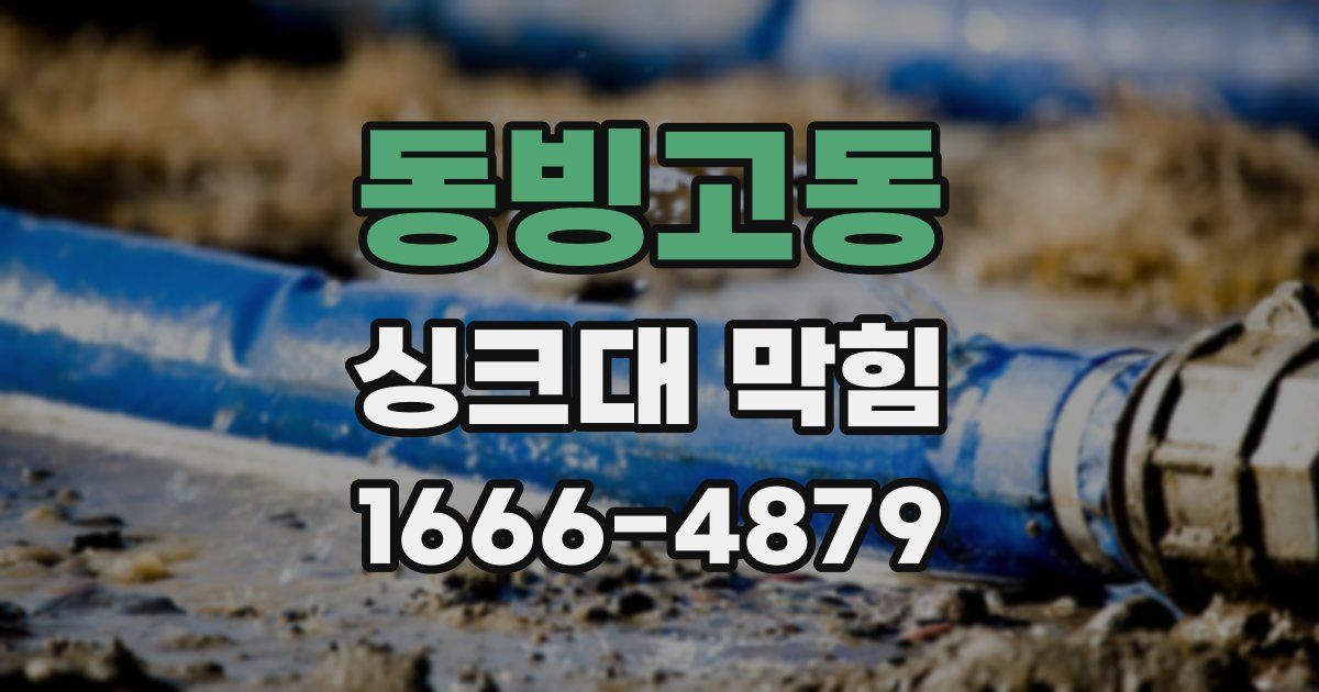 동빙고동 싱크대 막힘