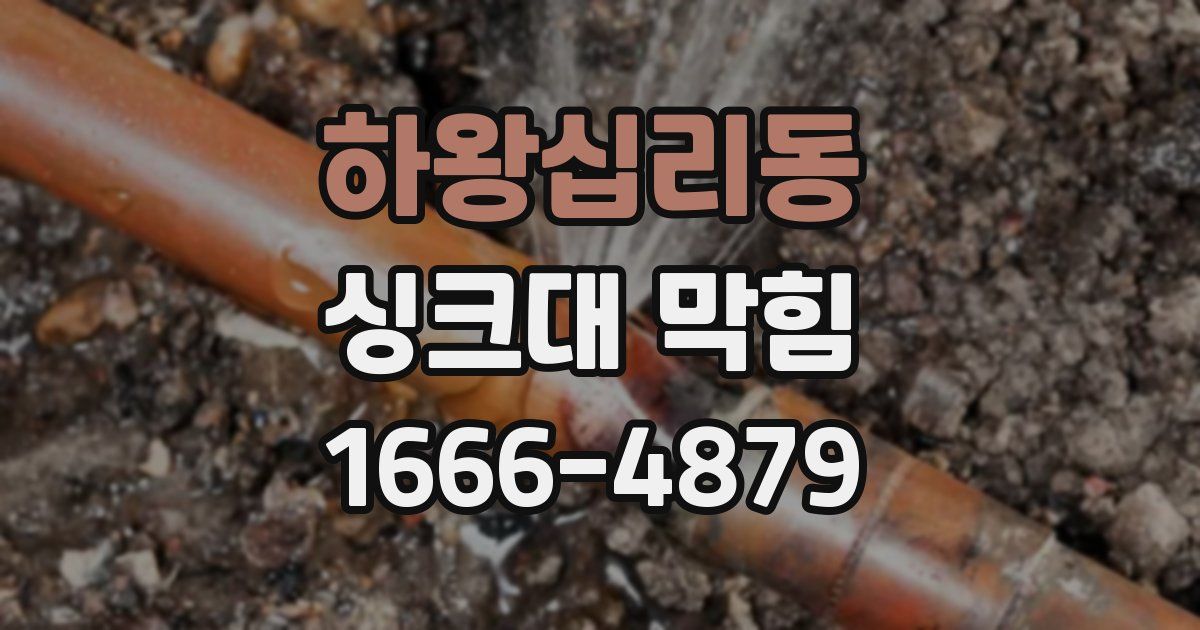 하왕십리동 싱크대 막힘