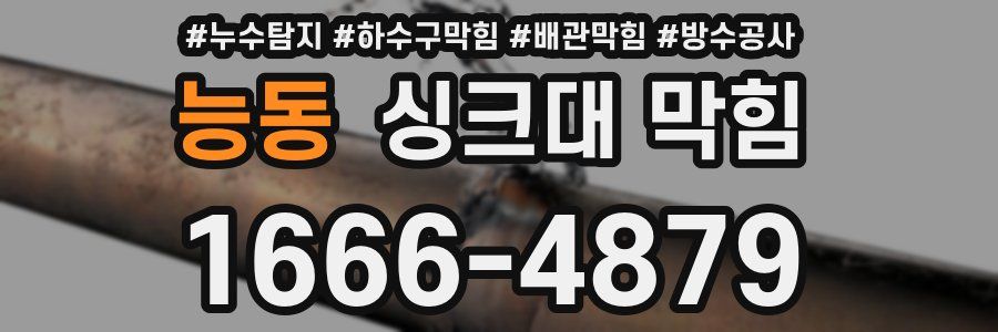 능동 싱크대 막힘