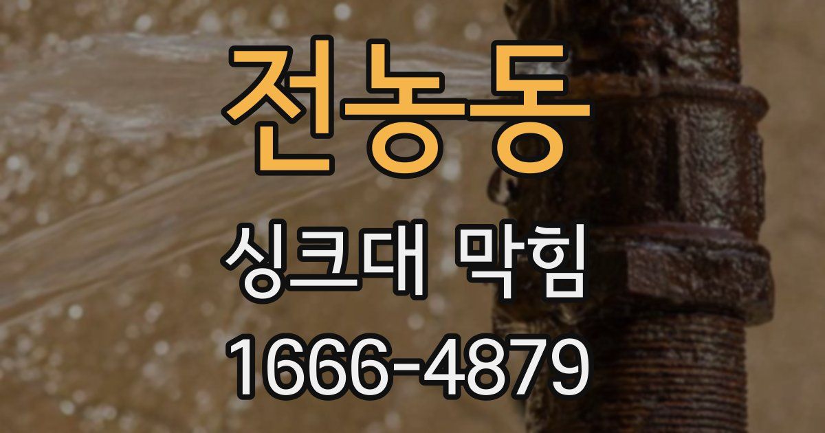 전농동 싱크대 막힘
