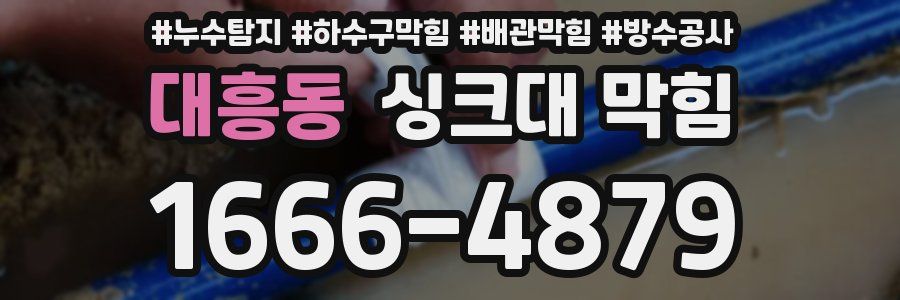 대흥동 싱크대 막힘