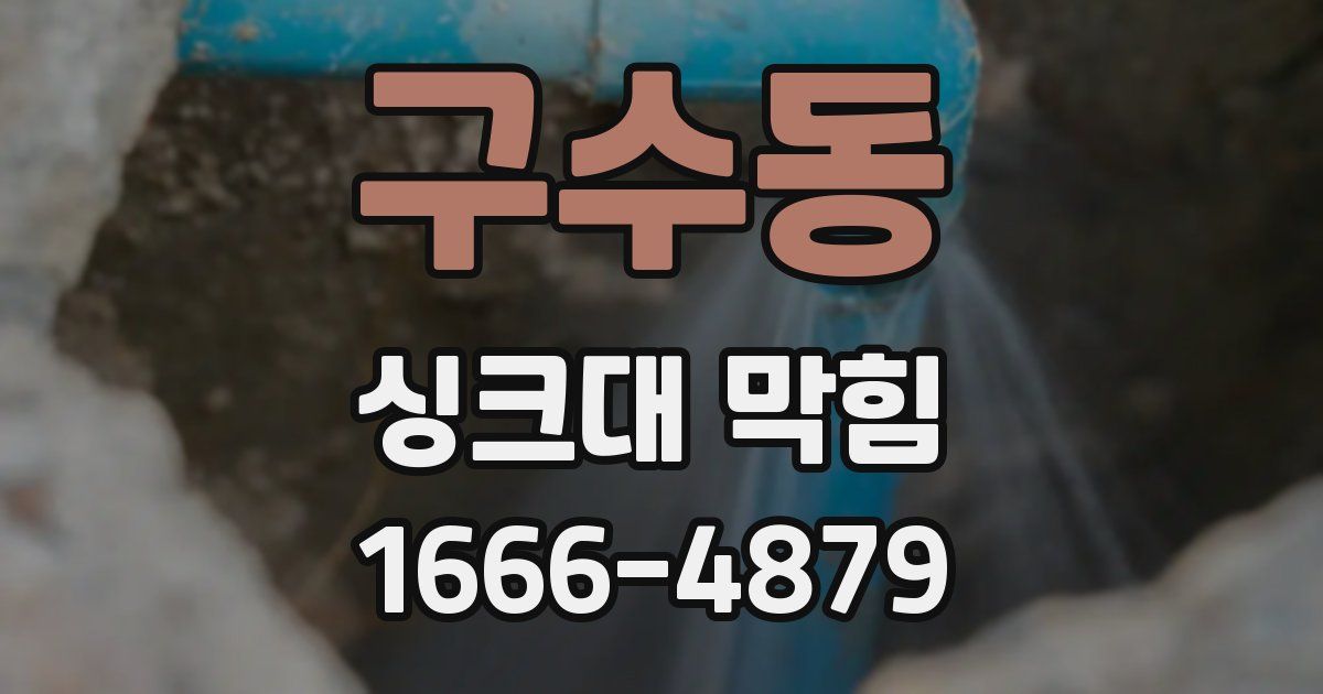 구수동 싱크대 막힘