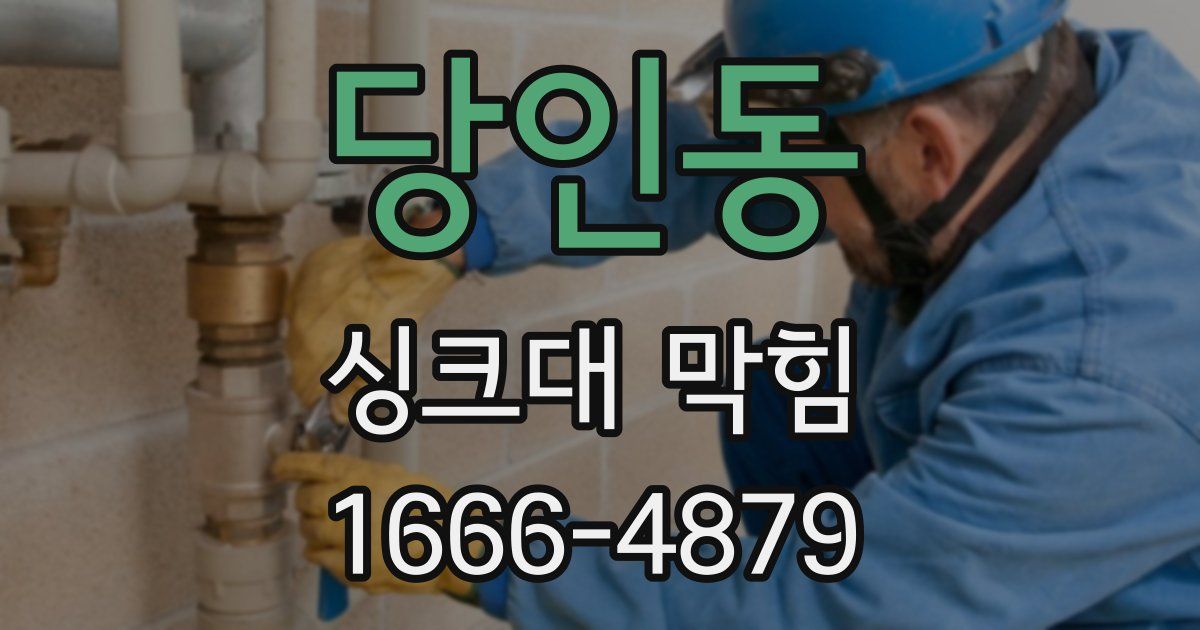 당인동 싱크대 막힘
