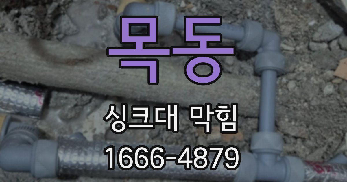 목동 싱크대 막힘