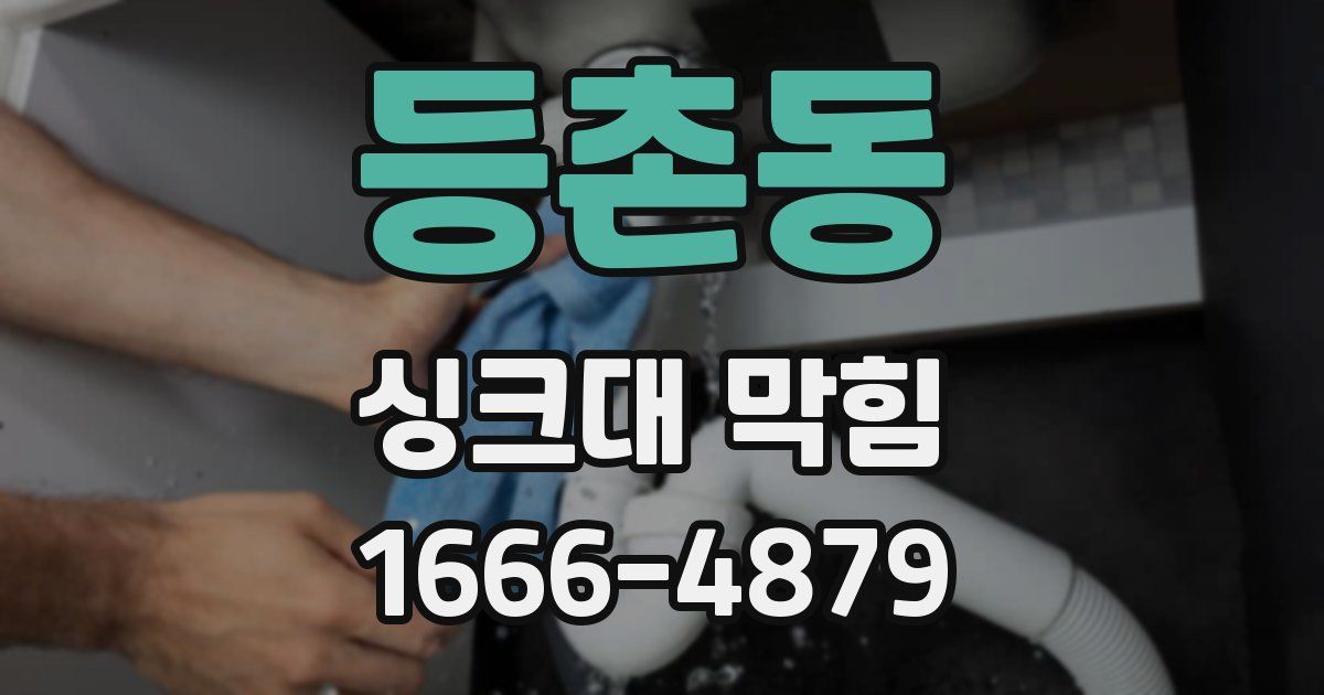등촌동 싱크대 막힘