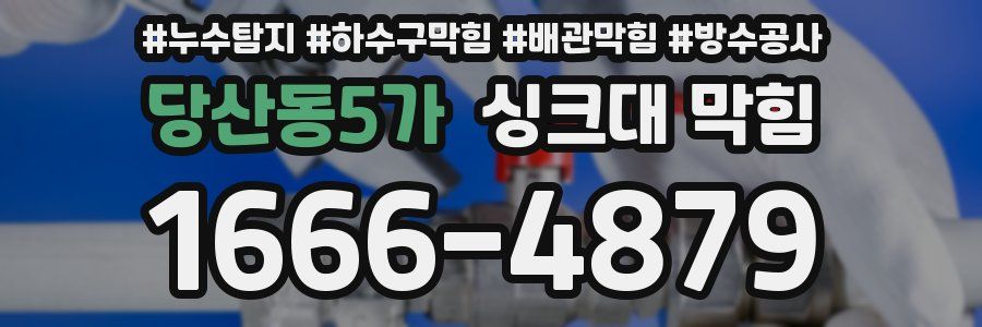 당산동5가 싱크대 막힘