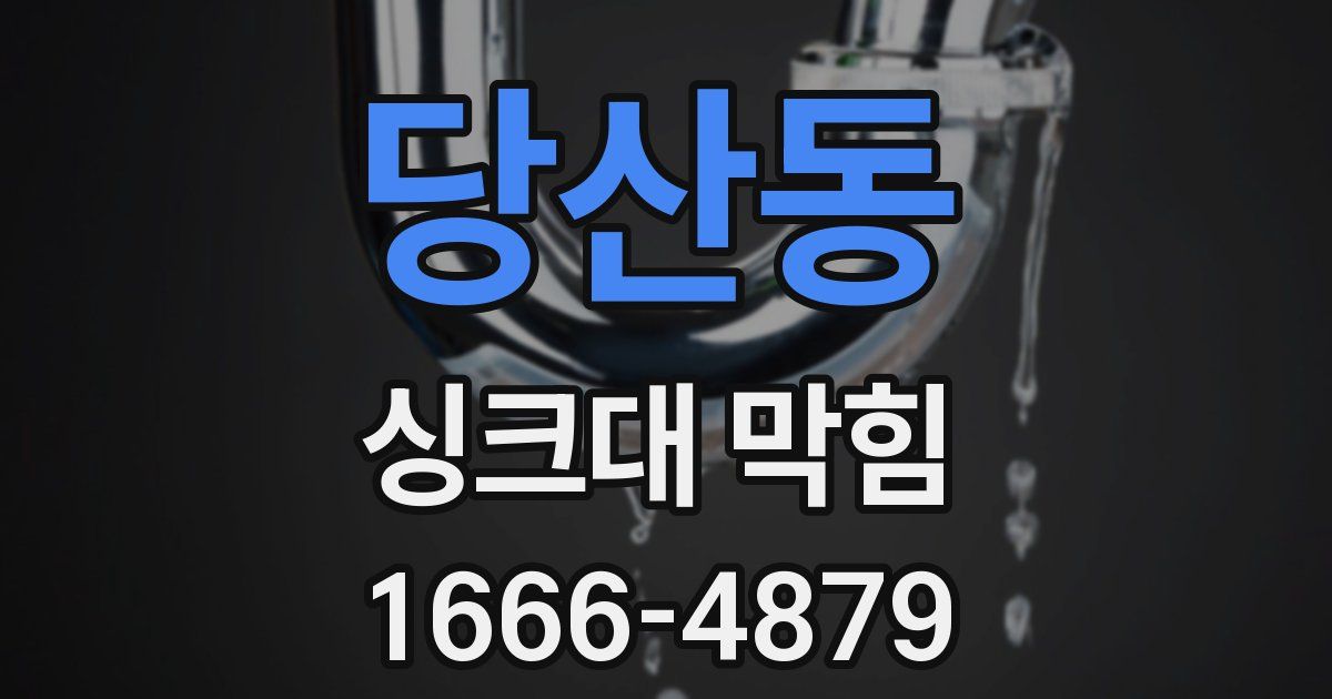 당산동 싱크대 막힘