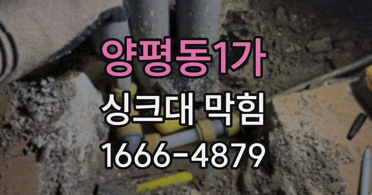 양평동1가 싱크대 막힘