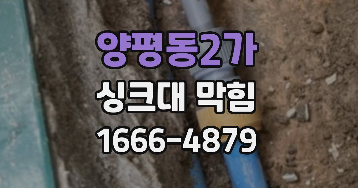 양평동2가 싱크대 막힘