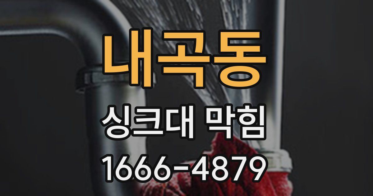 내곡동 싱크대 막힘
