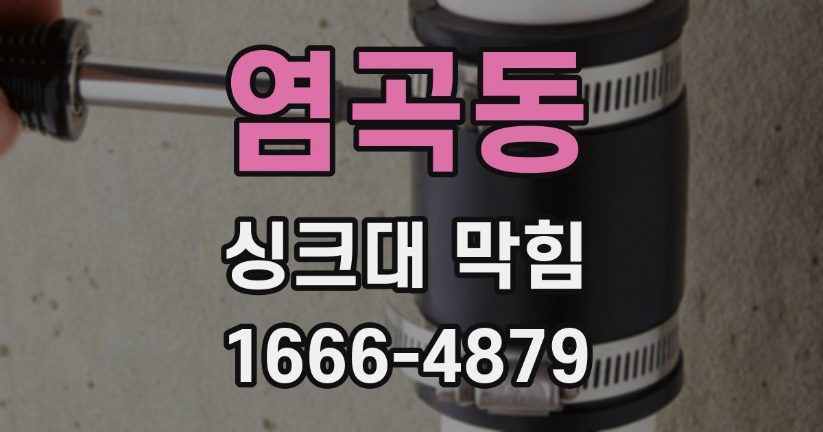 염곡동 싱크대 막힘