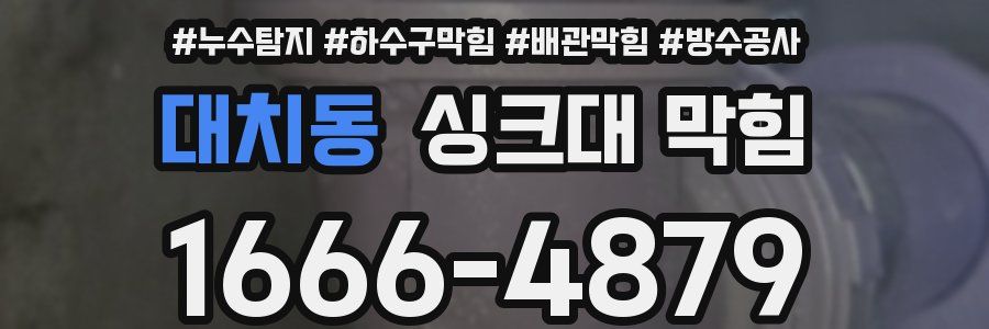 대치동 싱크대 막힘