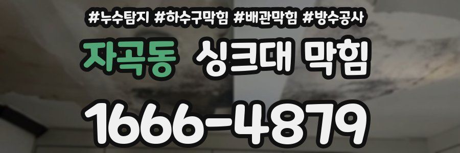 자곡동 싱크대 막힘