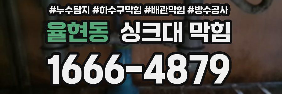 율현동 싱크대 막힘