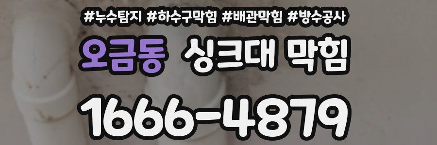 오금동 싱크대 막힘