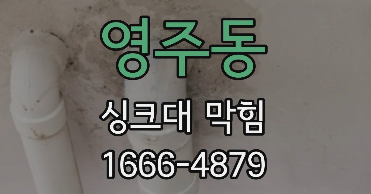 영주동 싱크대 막힘