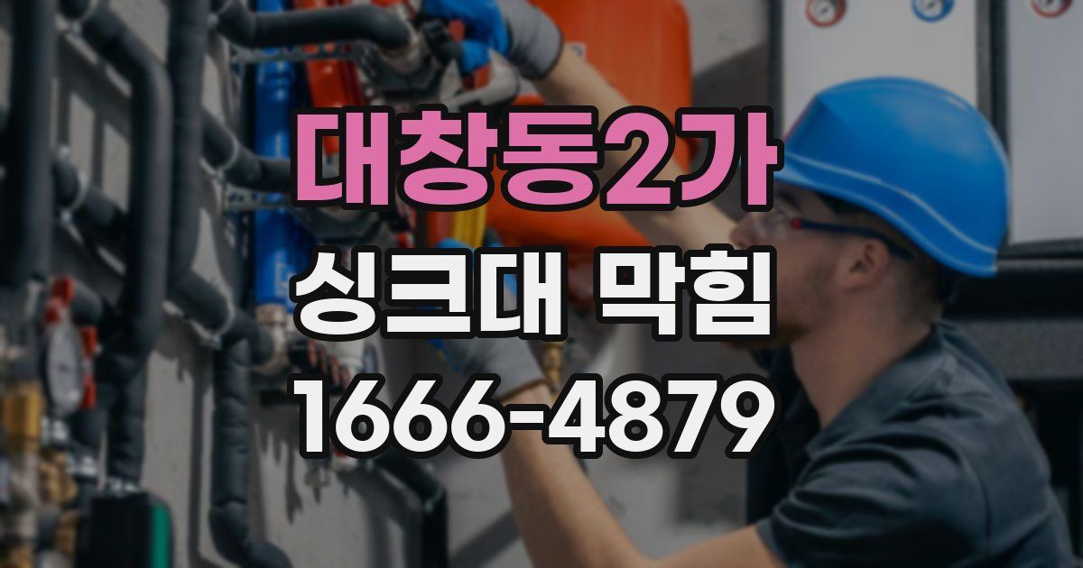 대창동2가 싱크대 막힘
