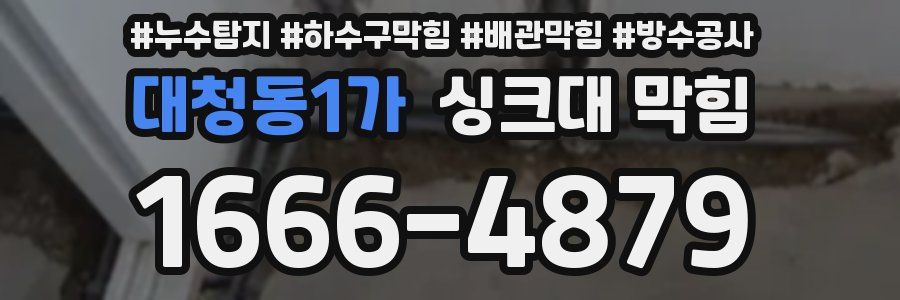 대청동1가 싱크대 막힘