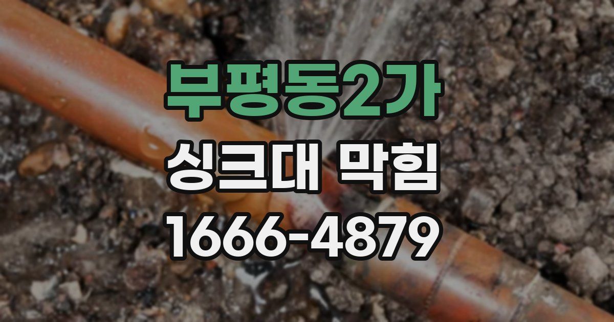 부평동2가 싱크대 막힘