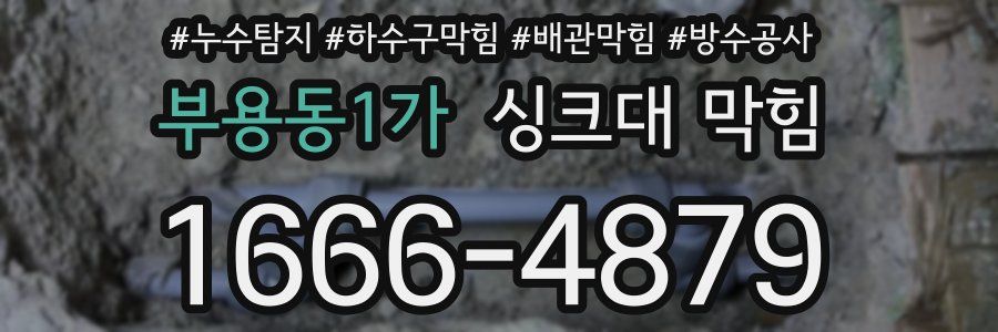 부용동1가 싱크대 막힘