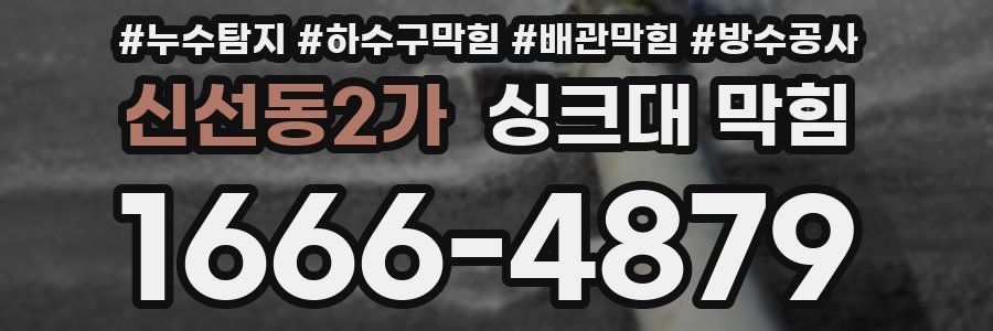 신선동2가 싱크대 막힘