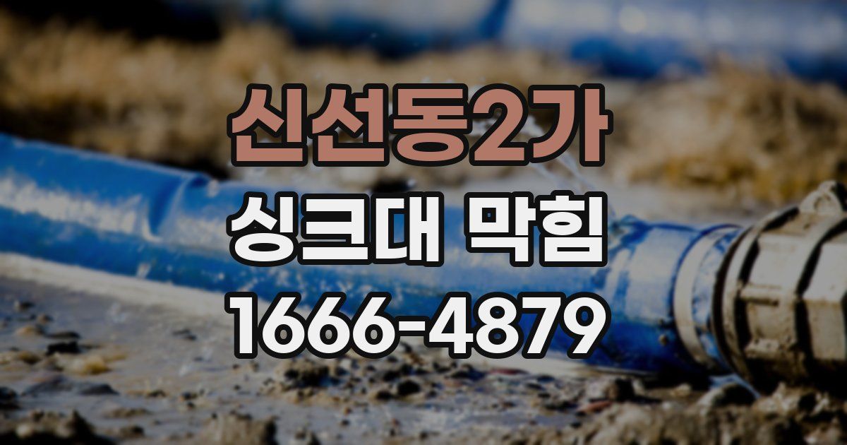 신선동2가 싱크대 막힘