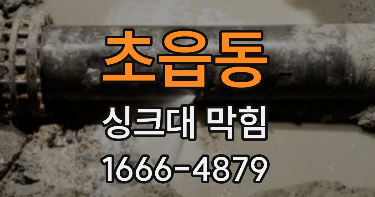 초읍동 싱크대 막힘