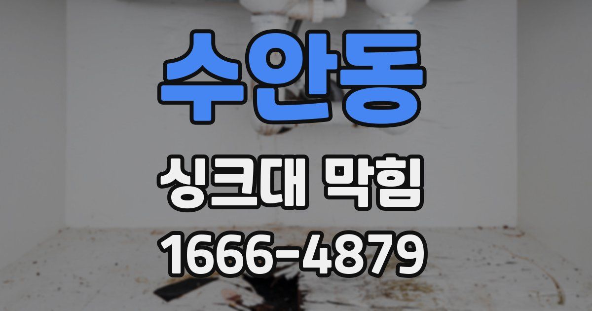 수안동 싱크대 막힘