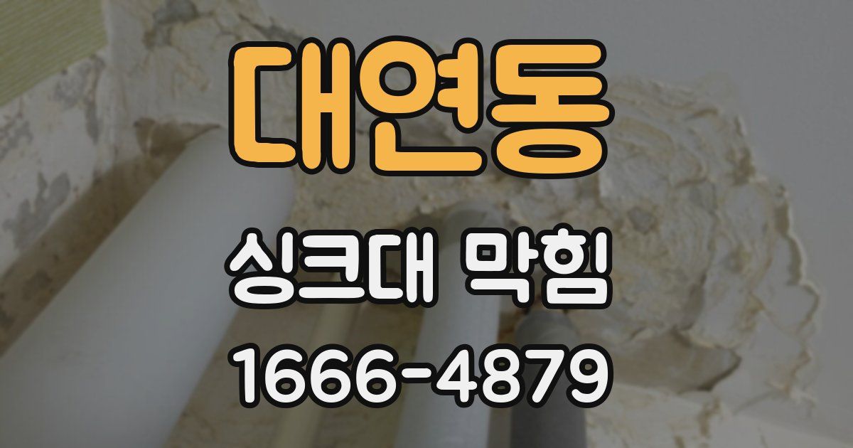 대연동 싱크대 막힘