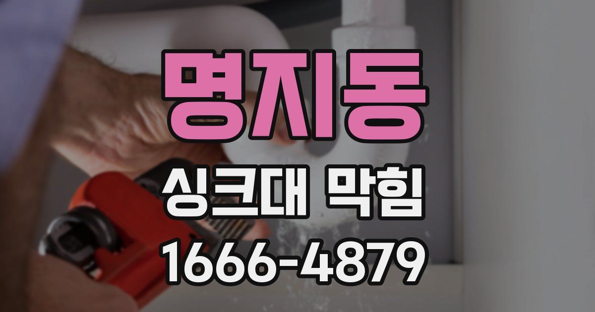 명지동 싱크대 막힘