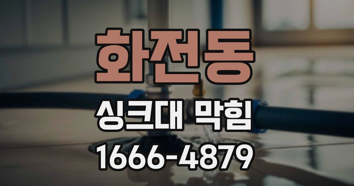 화전동 싱크대 막힘