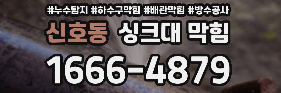 신호동 싱크대 막힘