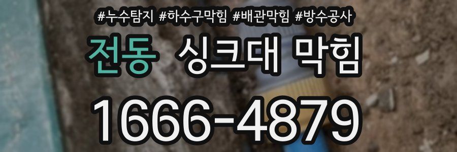 전동 싱크대 막힘
