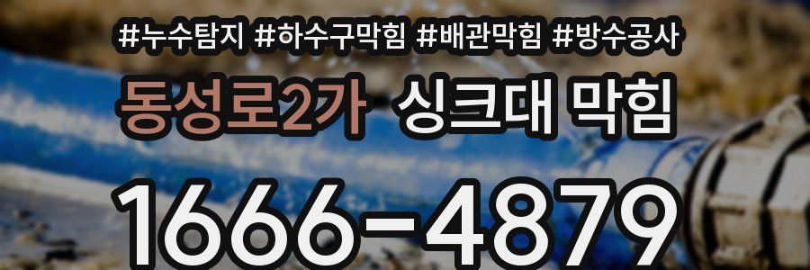동성로2가 싱크대 막힘
