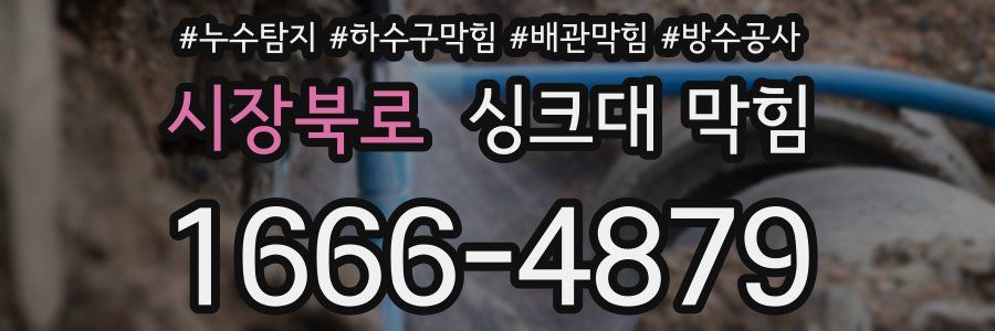 시장북로 싱크대 막힘