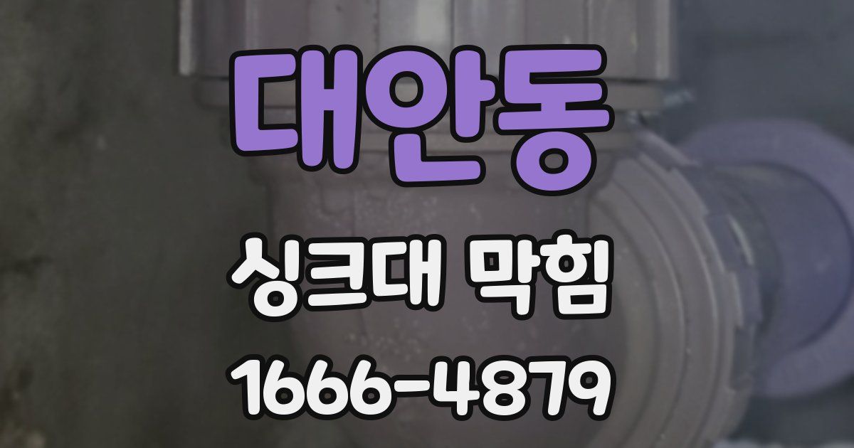 대안동 싱크대 막힘