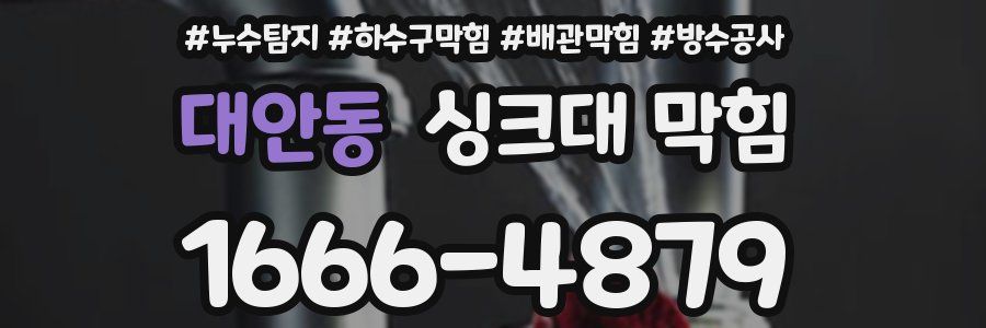 대안동 싱크대 막힘