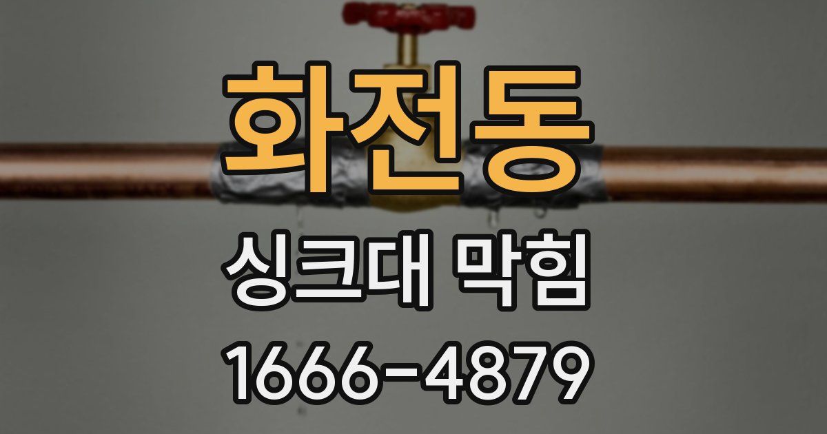 화전동 싱크대 막힘