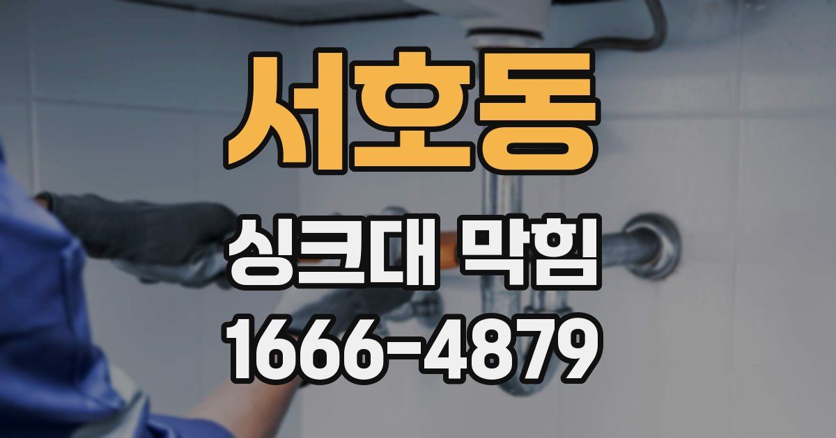 서호동 싱크대 막힘