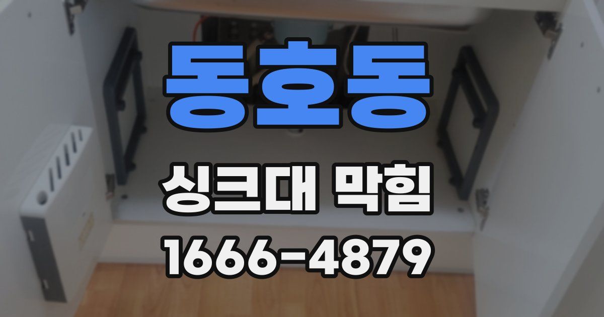 동호동 싱크대 막힘