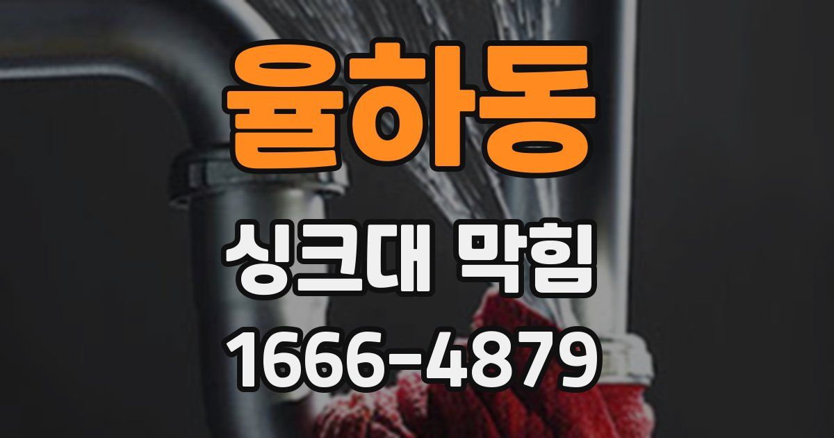 율하동 싱크대 막힘