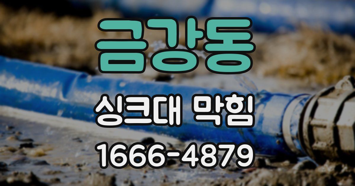 금강동 싱크대 막힘